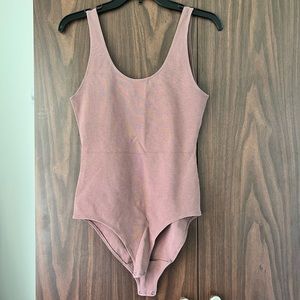 Aritzia taupe bodysuit